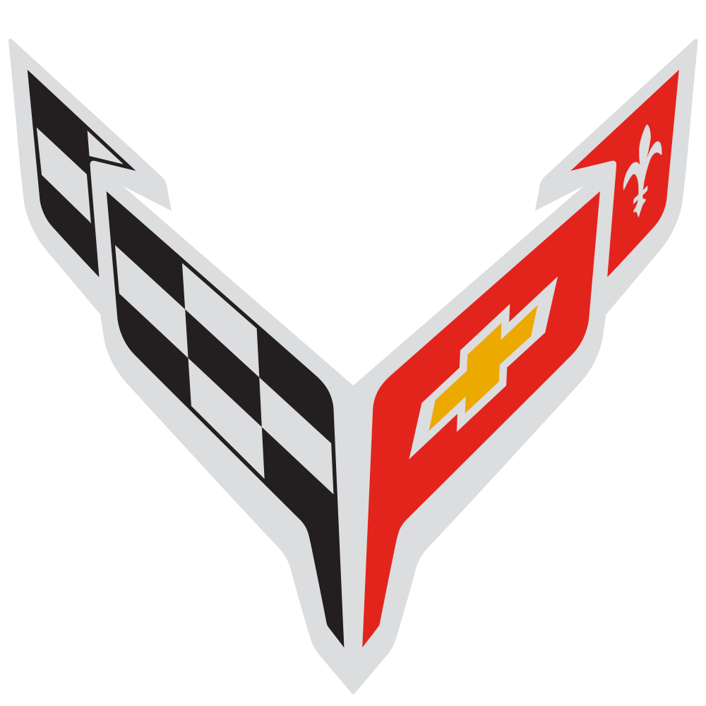Emblema Corvette ZR1X en detalle como introducción al hiperdeportivo Chevrolet