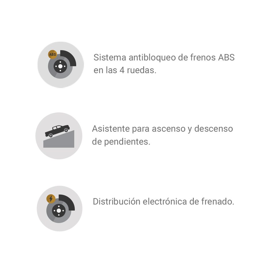 Íconos de seguridad para tu Chevrolet S10 Max 2023