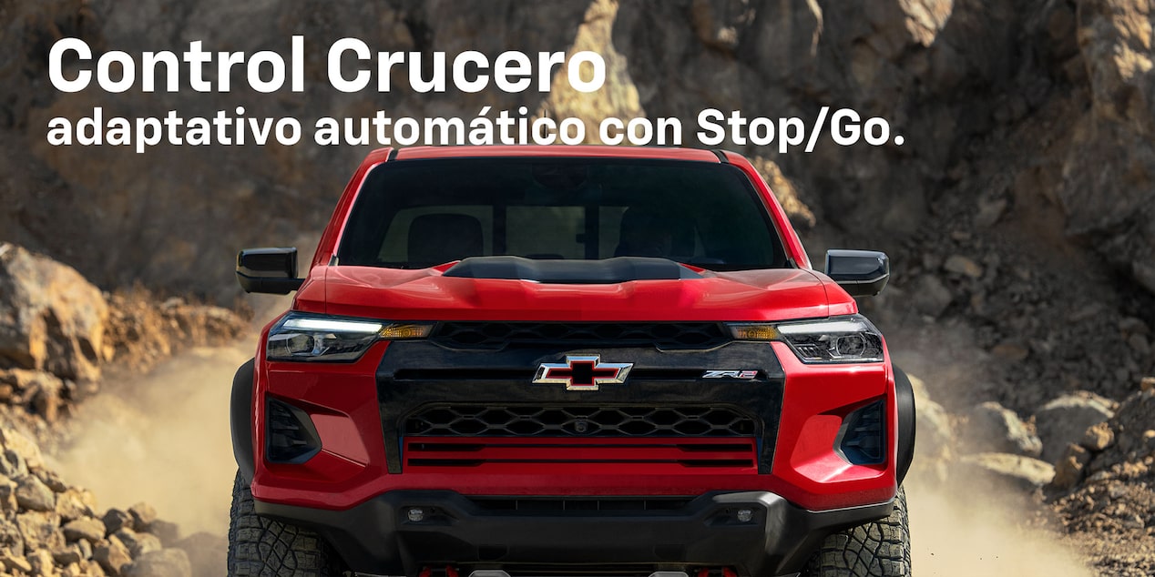 La nueva Chevrolet Colorado ZR2 2024 cuenta con Control Crucero adaptativo automático con Stop/Go