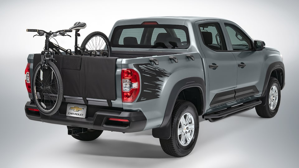 Portabicicletas de batea es un accesorio de caja para Chevrolet S10 Max 2024, camioneta pickup 4 cilindros