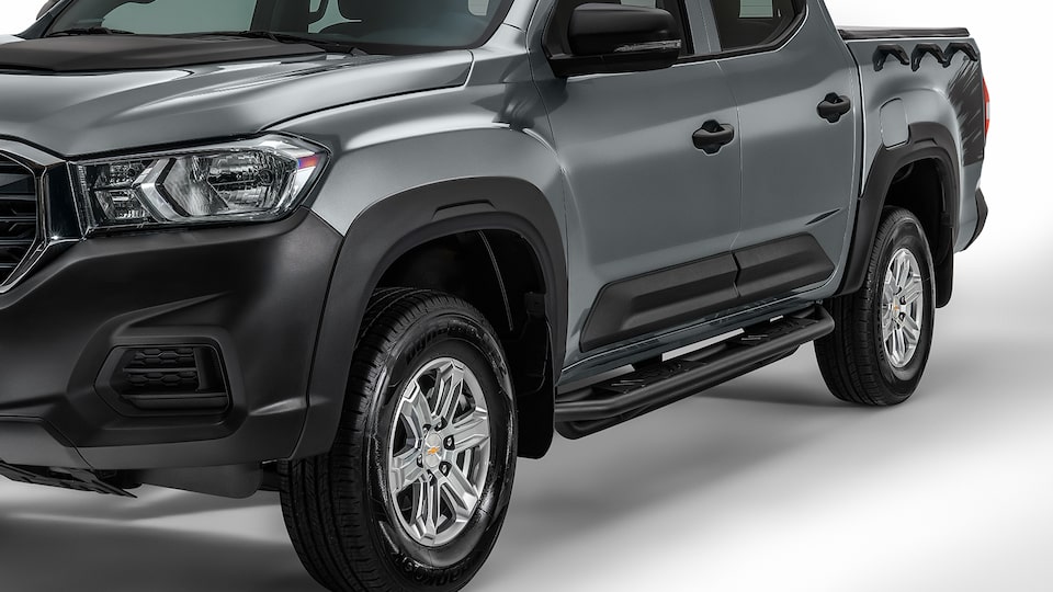 Estribo rectangular para doble cabina, complemento exterior de Chevrolet S10 Max 2024, 4 cilindros