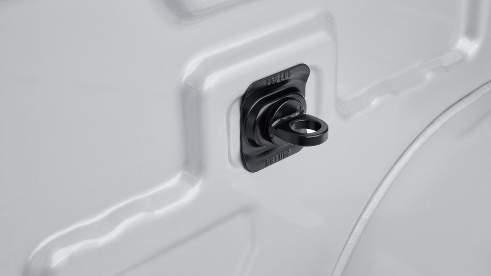 Anillos de amarre negros, accesorio para la caja de Chevrolet Silverado Turbo 2024, camioneta de trabajo