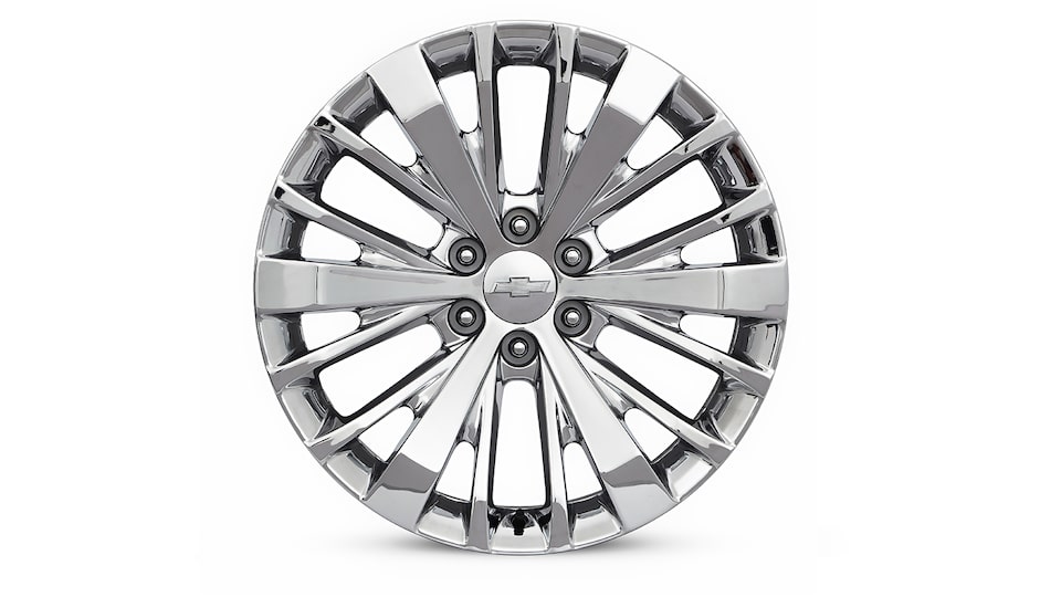 Rin en aluminio de 22 pulgadas cromado de 6 brazos diseño 3 para tu camioneta Chevrolet Silverado Turbo 2025