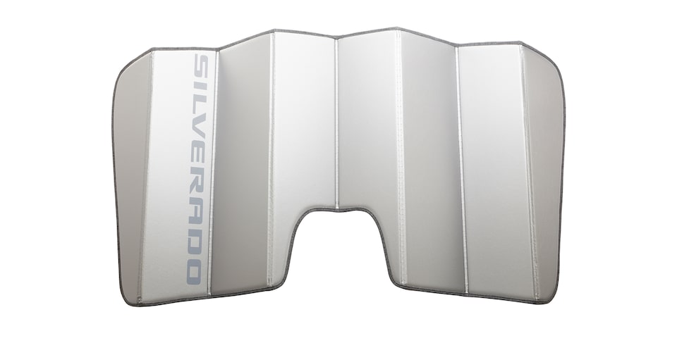 Parasol con emblema para Chevrolet Silverado Turbo 2024, camioneta de trabajo