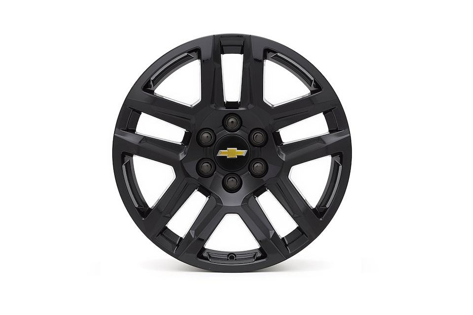 Rin de aluminio de 20 pulgadasen negro brillante de 5 brazos para Chevrolet Cheyenne ZR2 BISON 2025, camioneta pickup
