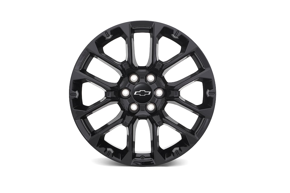 Rin de aluminio de 22 en negro metálico para Chevrolet Cheyenne ZR2 BISON 2025, camioneta pickup