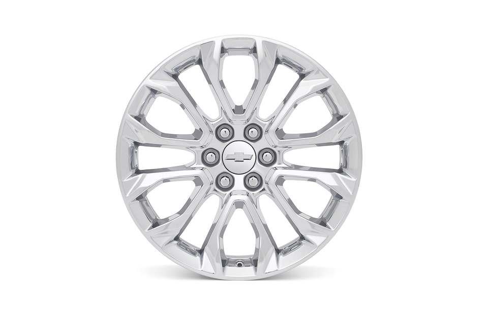 Rin de aluminio de 22 pulgadas cromado de 6 brazos (diseño 1) para Chevrolet Cheyenne ZR2 BISON 2025, camioneta pickup