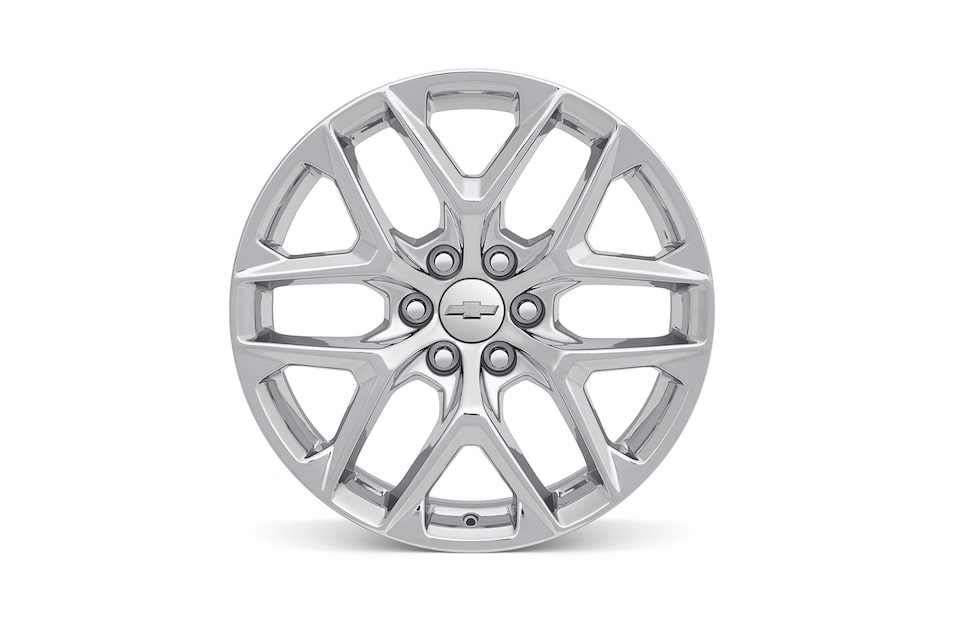 Rin de aluminio de 22 pulgadas cromado de 6 brazos (diseño 2) para Chevrolet Cheyenne ZR2 BISON 2025, camioneta pickup