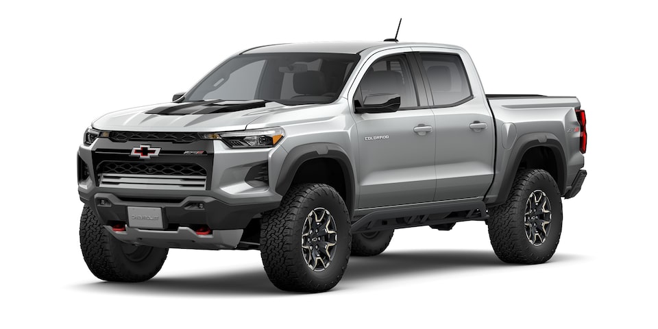 Camioneta todoterreno 4x4 Chevrolet Colorado ZR2 2025 en color gris tiburón