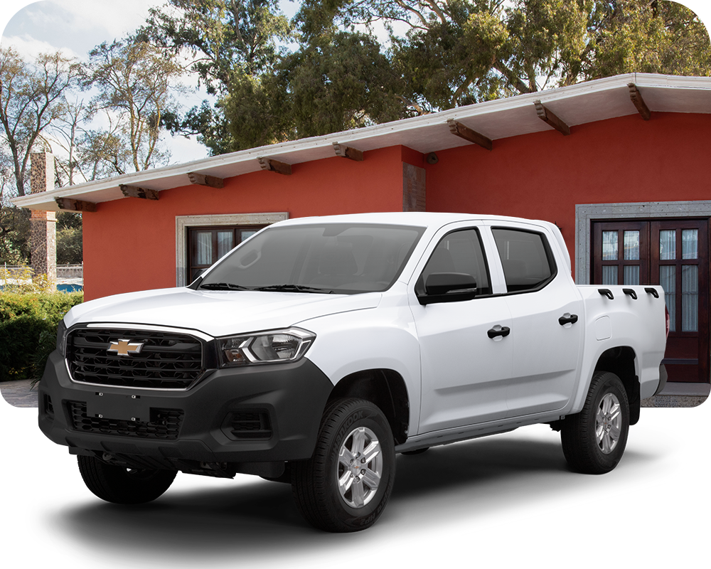 Chevrolet S10 Max 2027 versión Doble Cabina en vista exterior frontal de tres cuartos.