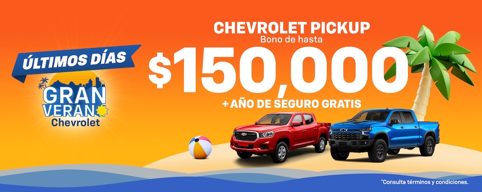 Pickups Chevrolet, promoción Gran Verano