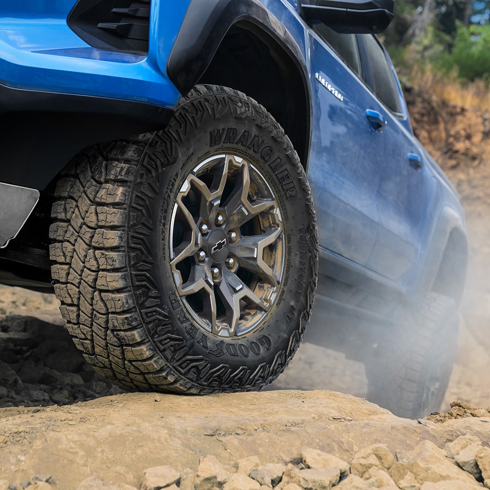 Detalle de la suspensión y chasis Off-Road de Chevrolet Colorado ZR2.