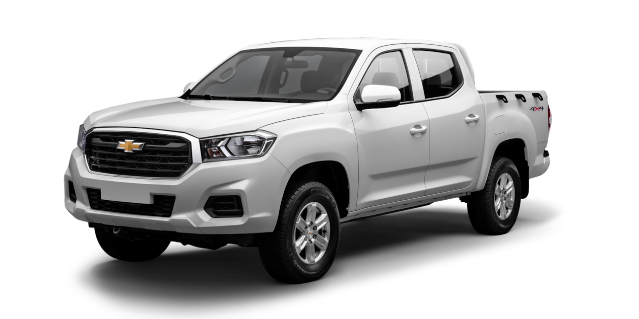 Chevrolet S10 Max en vista exterior sobre fondo blanco.