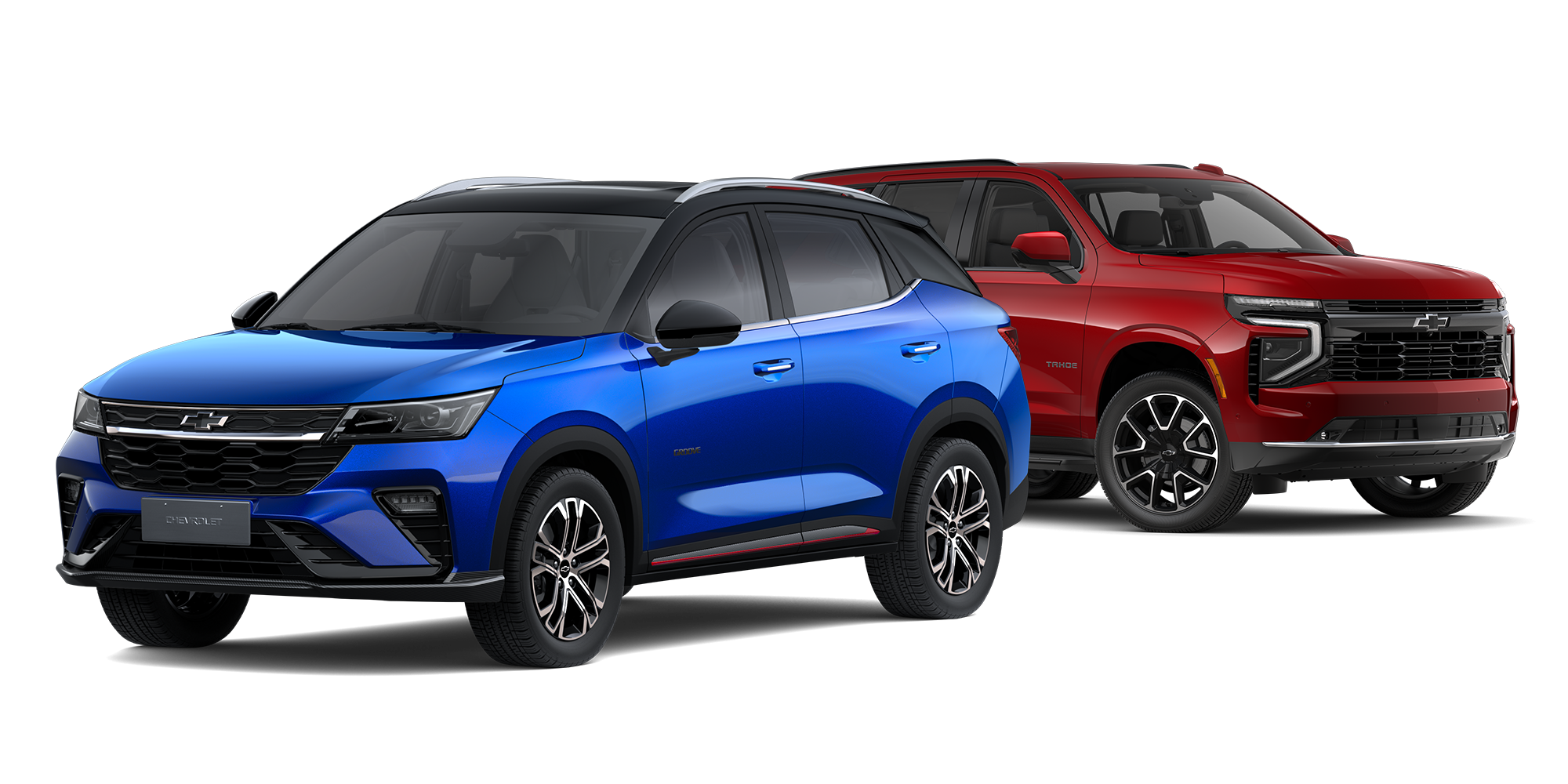 Gama de SUVs Chevrolet 2027 en vista exterior.