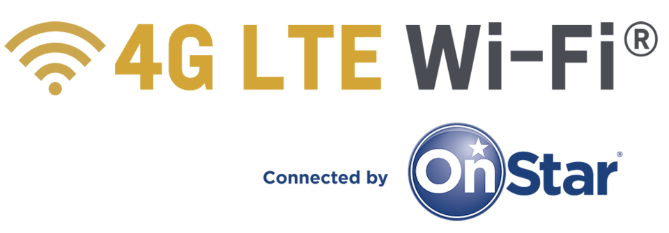 Logotipo de OnStar 4G LTE con conectividad Wi-Fi