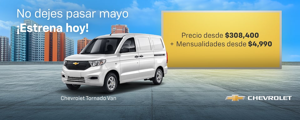 No dejes pasar mayo, ¡Estrena hoy una Tornado Van 2025 con bonos especiales, año de seguro y costo por apertura gratis!