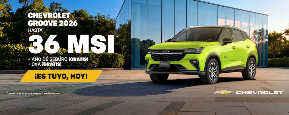 ¡Hazlo tuyo! Nueva Chevrolet Groove 2026. Aprovecha bonos especiales, sin comisión por apertura y hasta 1 año de Seguro ¡gratis!