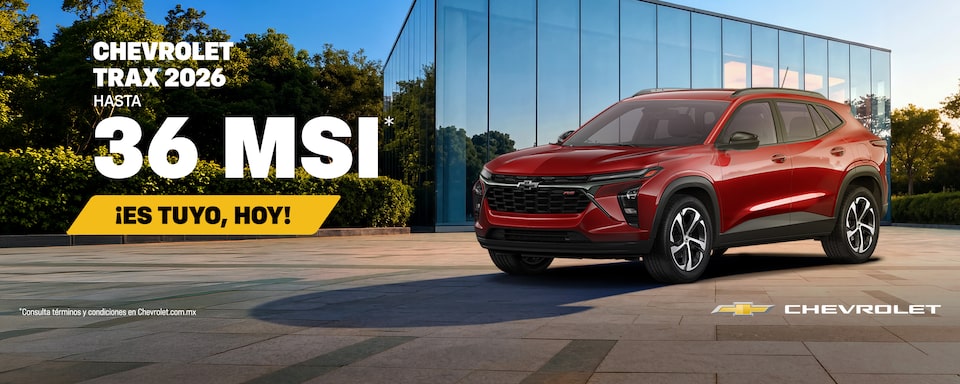 ¡Hazlo tuyo! Nueva Chevrolet Trax 2026. Aprovecha bonos especiales, sin comisión por apertura y hasta 1 año de Seguro ¡gratis!