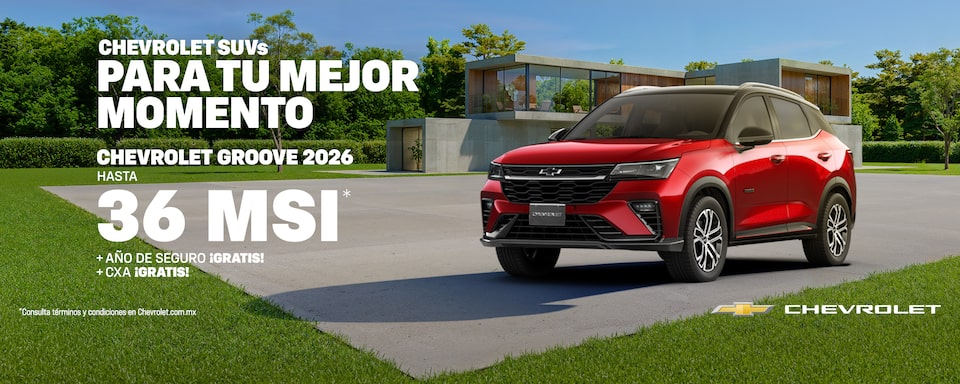 ¡Celebra mayo estrenando tu nueva Chevrolet Groove 2026! Aprovecha bonos especiales, sin comisión por apertura y hasta 1 año de Seguro ¡gratis!