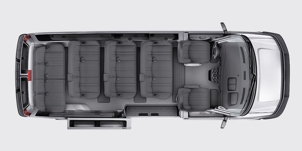Camioneta Chevrolet Express Van 2023, con asientos para 15 pasajeros